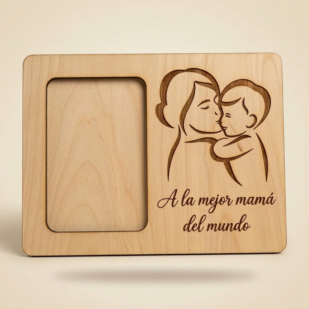 Marco A la mejor mamá del mundo con abrazo grabado