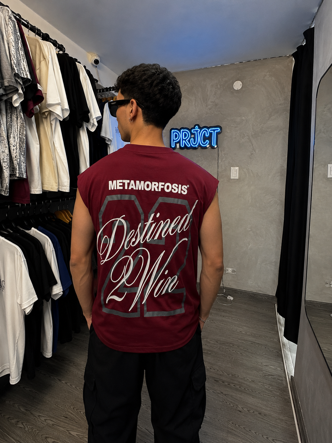MTS MUSCLE TEE BURGUNDY